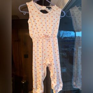 Picapino Sleeveless heart Summer Cropped Jumpsuit toddler baby 24 months